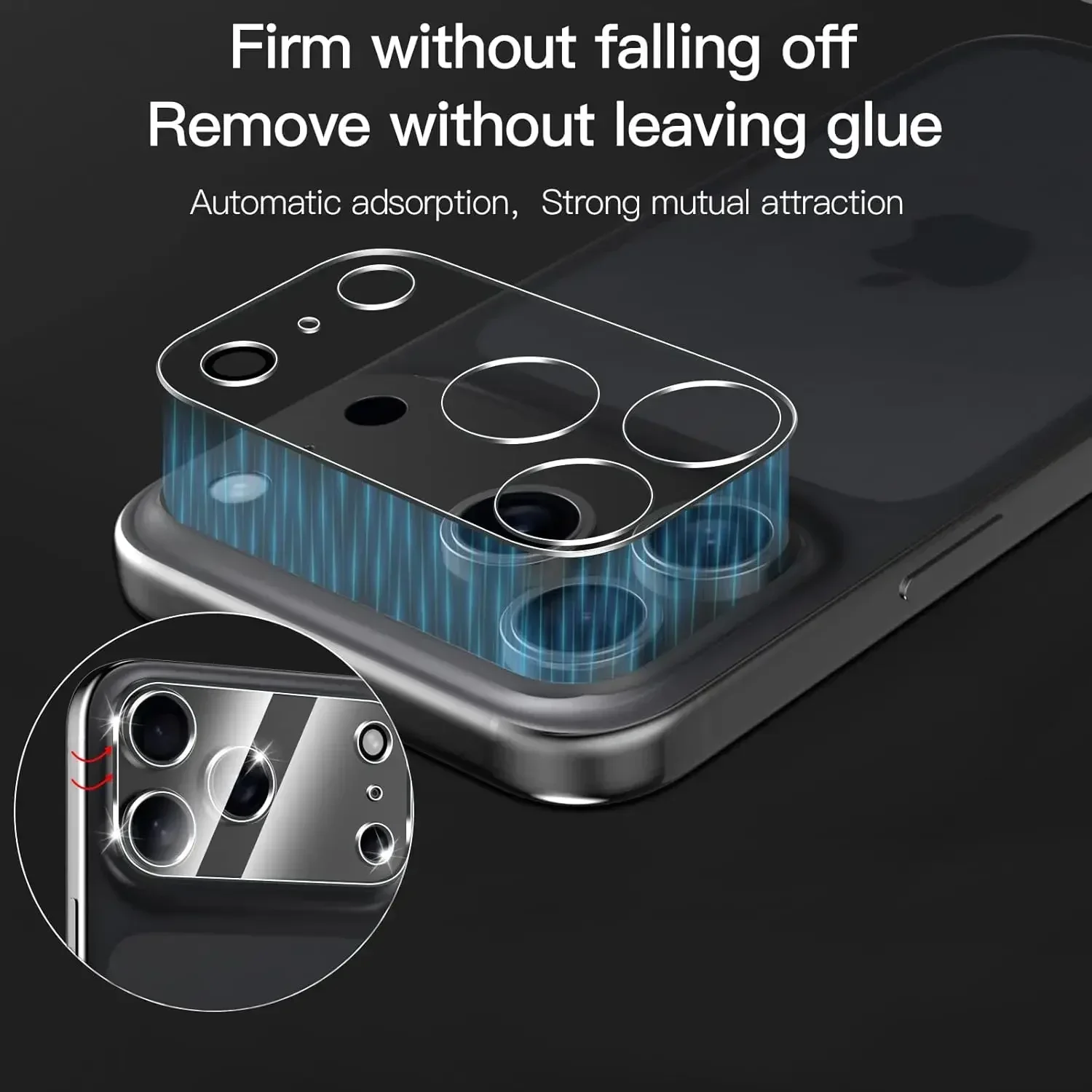 Protector de lente para iPhone 17 ProMax Air 17Pro, películas protectoras antiarañazos para lentes de teléfono móvil Ultra claras y totalmente transparentes - imagen 5