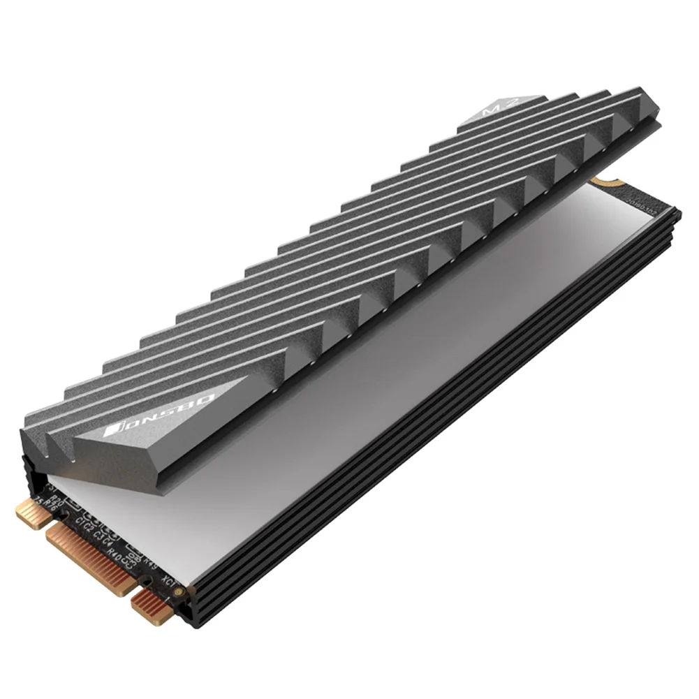 Disipador de calor M.2 SSD NVMe M2 2280, junta de disipador de calor de aluminio con disco duro de estado sólido con almohadilla térmica de silicona, accesorios para PC