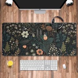 Alfombrilla de mesa XXL Floral gaming para teclado y ratón