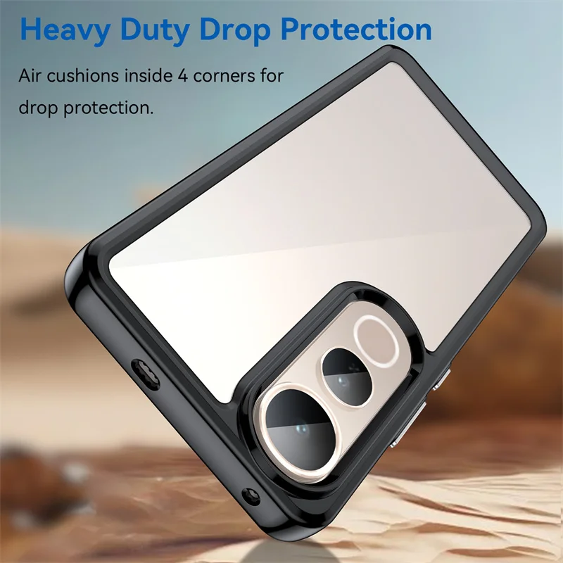 Funda transparente colorida de TPU para Vivo V50 Lite 5G, funda protectora transparente, Coque Capa - imagen 5