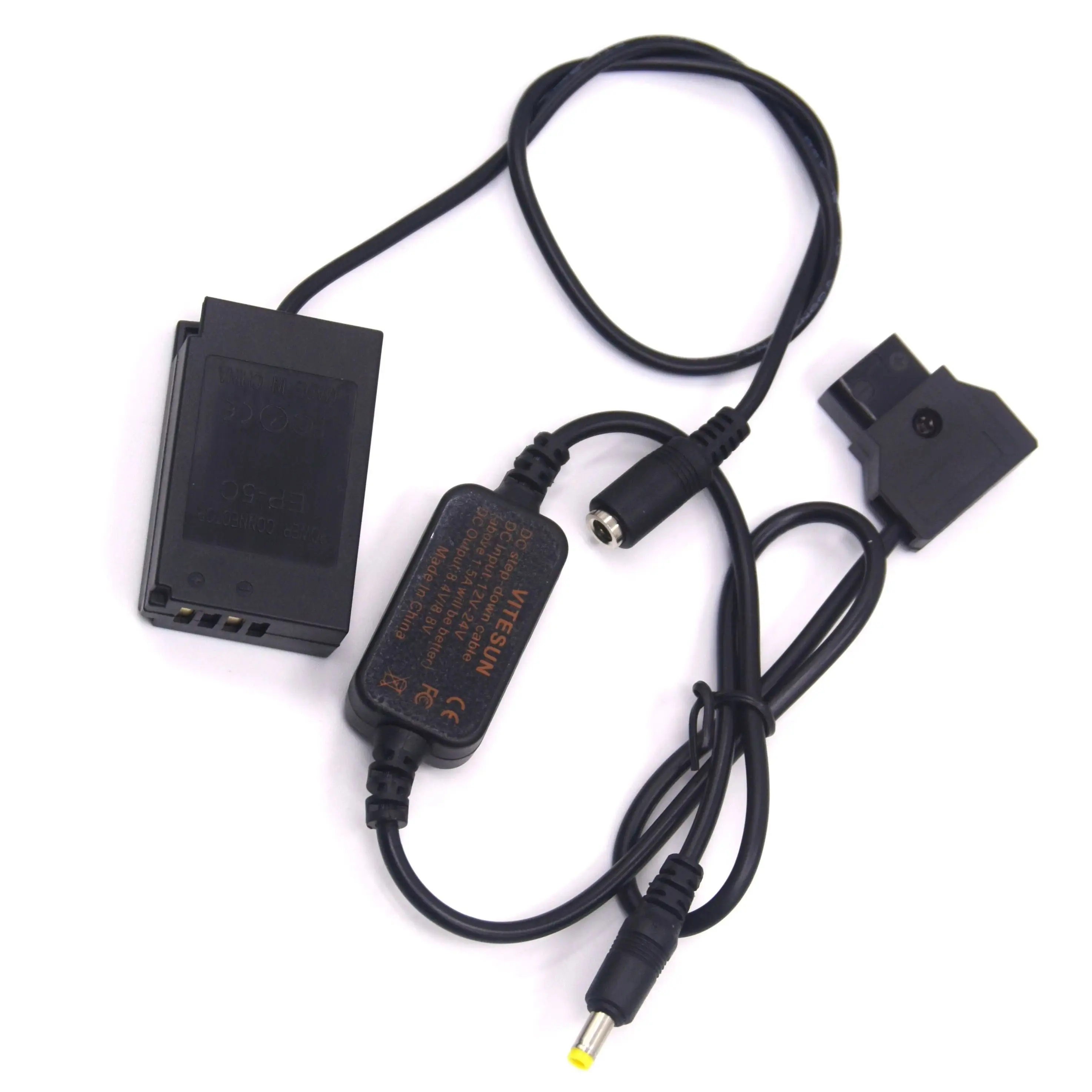 EN-EL20 batería simulada EP-5C acoplador CC cable de alimentación reductor d-tap 12-24V apto para cámara Nikon 1J1 1J2 1J3 1S1 1AW1 1V3 P1000 - imagen 5