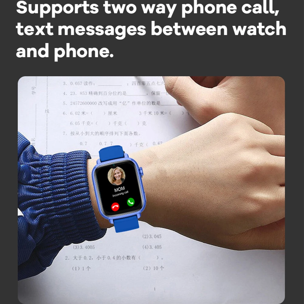 Reloj inteligente 4G para niños, reloj de teléfono de 8GB, aplicación de videollamada, descarga GPS, WIFI, Monitor de cámara SOS, rastreador de ubicación, reloj inteligente para niños, regalos - imagen 3