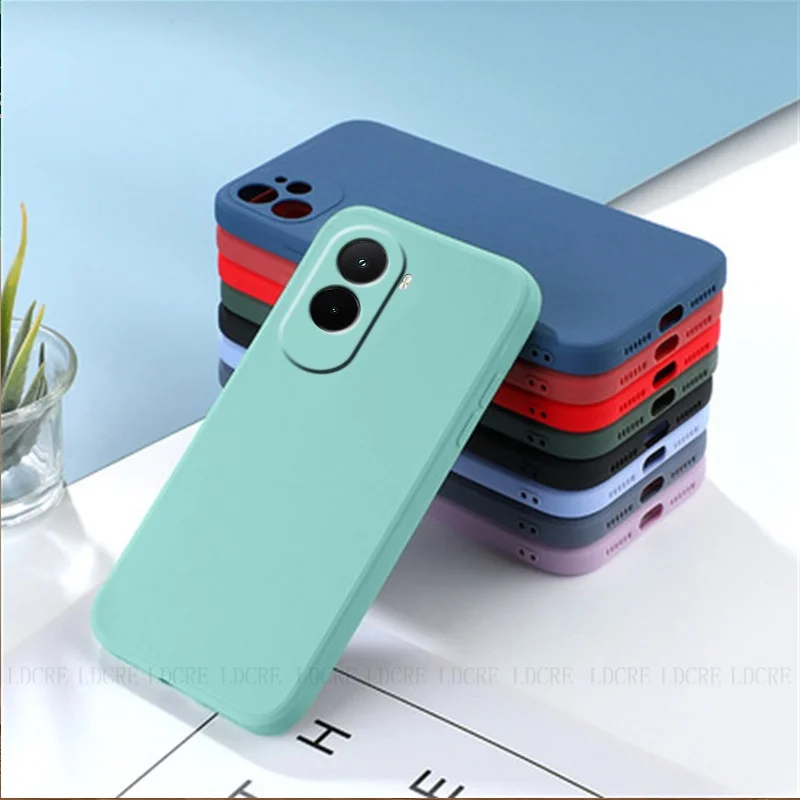 Para Poco M7 funda Xiaomi Poco M7 Capas armadura a prueba de golpes parachoques de teléfono Original silicona líquida suave TPU Fundas Poco M7 Plus