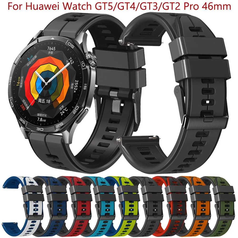 Correa de 22mm para reloj inteligente, pulsera de 46mm para Huawei Watch GT 5 GT5 Pro, GT4 GT3 GT2 GT 4 3 Pro