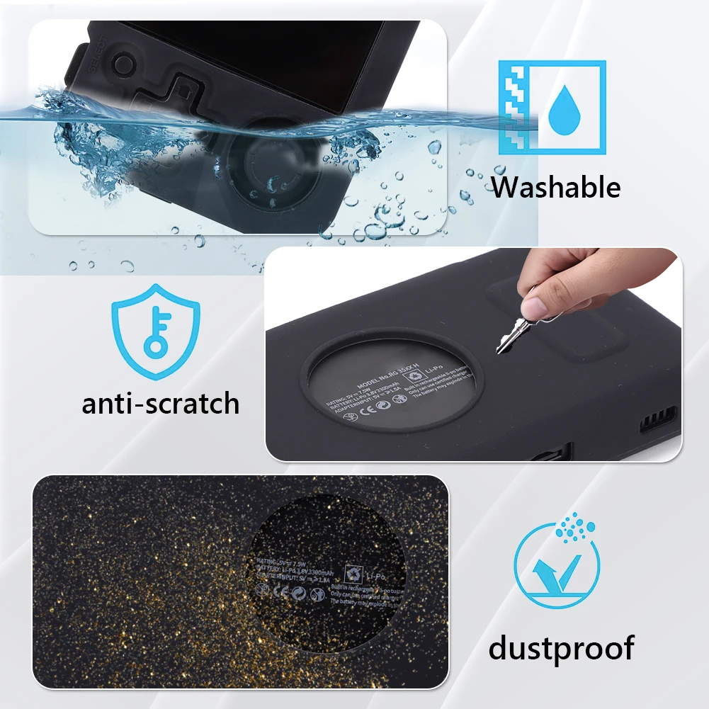 Funda protectora de silicona antiarañazos para consola de juegos de mano Retro, funda suave para Anbernic RG35XX H - imagen 4