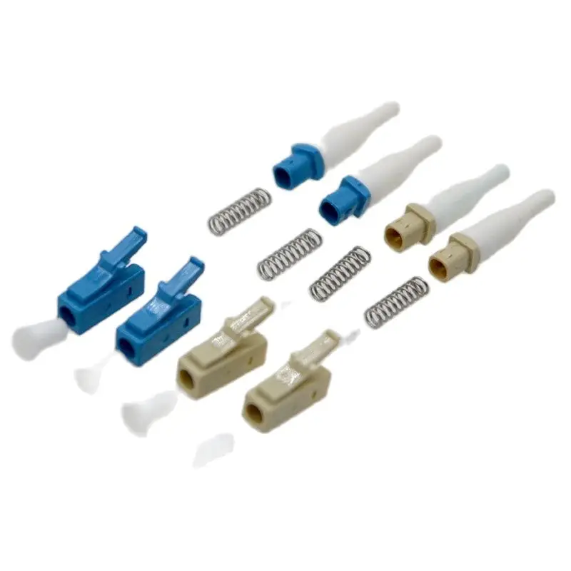 1000set nuevo LC/PC 0,9 monomodo fibra óptica multimodo conector rápido piezas puente conector accesorios especial al por mayor - imagen 2