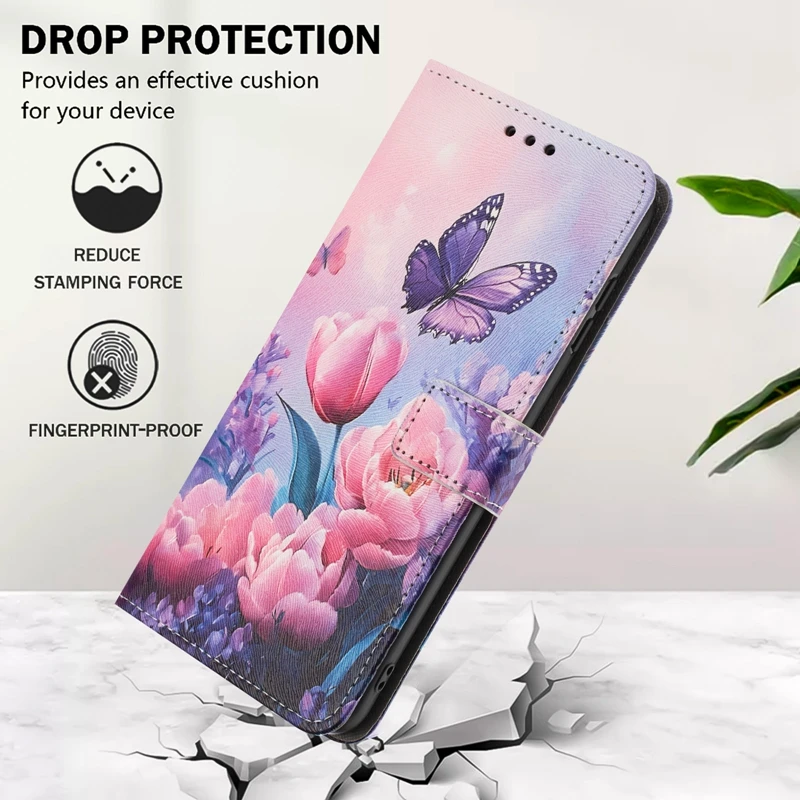 Para Realme 14 Funda 1 Realme14 5G RMX5075 Funda protectora tipo billetera pintada Funda de teléfono para OPPO Realme 14 14T 5G RMX5078 Funda - imagen 5