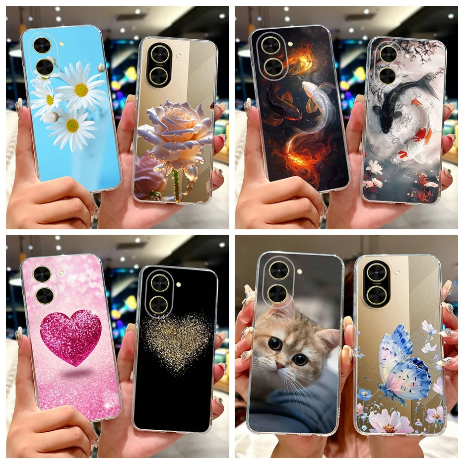 Para Xiaomi Poco C71 funda Redmi A5 4G nueva moda cubierta pintada funda de teléfono de silicona suave para Xiaomi Redmi A5 NFC PocoC71 4G Shell