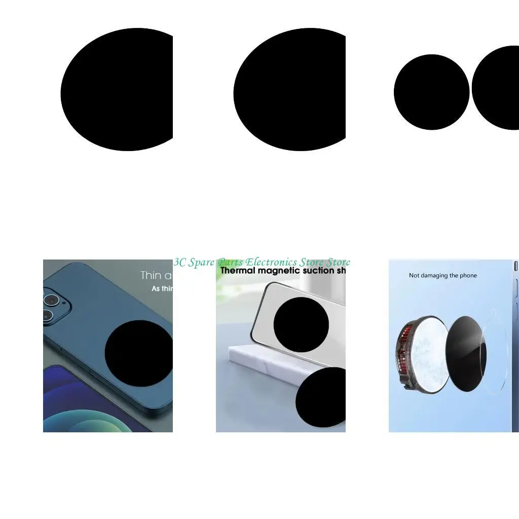 SZ 6cm/9 Plaza Soportadora magnética metal hojas magnéticas universales