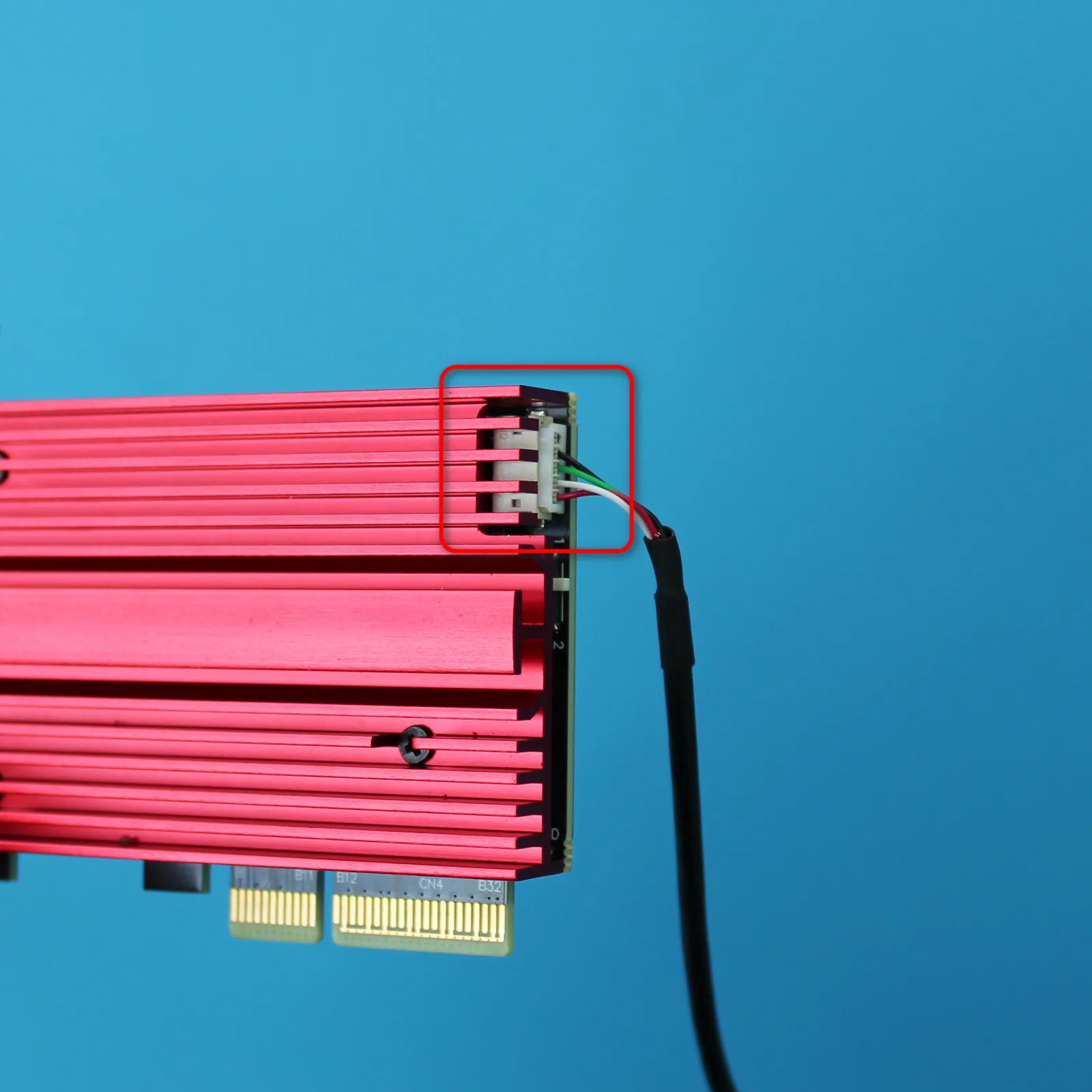 2025 NUEVA tarjeta de interfaz de red inalámbrica M.2 WiFi E Key a PCIe 4,0 X4 con tarjeta/placa adaptadora de disipador de calor Gen4 compatible con 2230/2242 - imagen 5