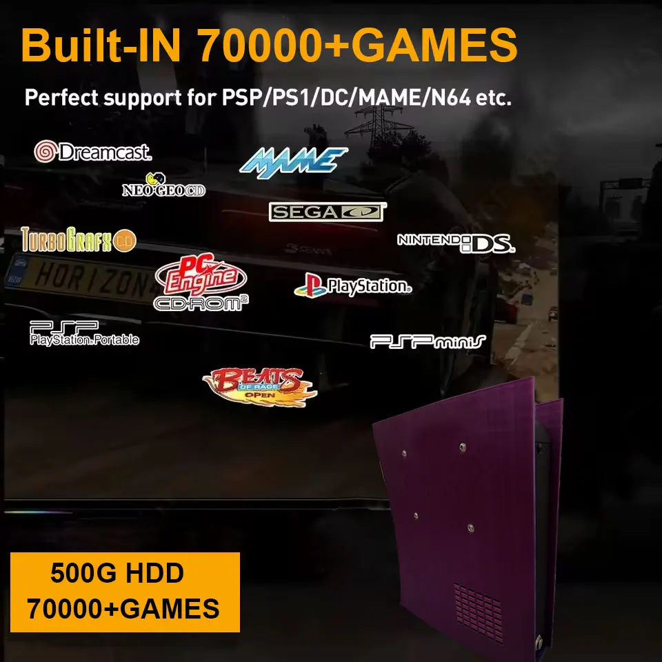 Consola de juegos Win11 G11 70000 + juegos clásicos 2T HDD 4K HD para WII PSP PS2 XBOX SATURN controlador inalámbrico compatible con 4 jugadores - imagen 5