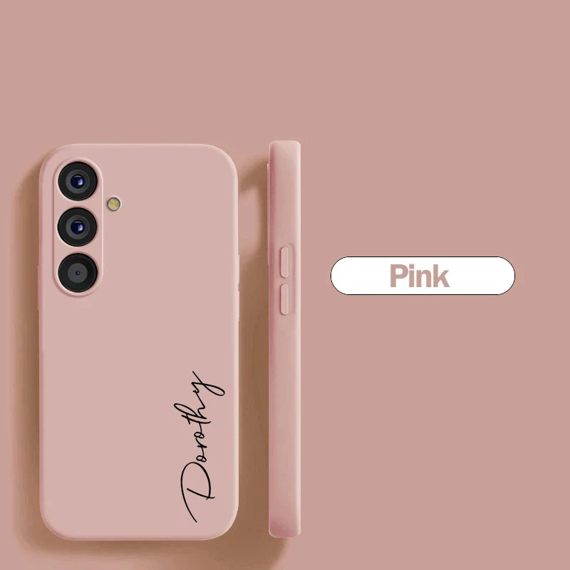 Para Samsung Galaxy A55 5G personalizado nombre iniciales suave silicona líquida DIY funda para Samsung Galaxy A55 5G - imagen 3