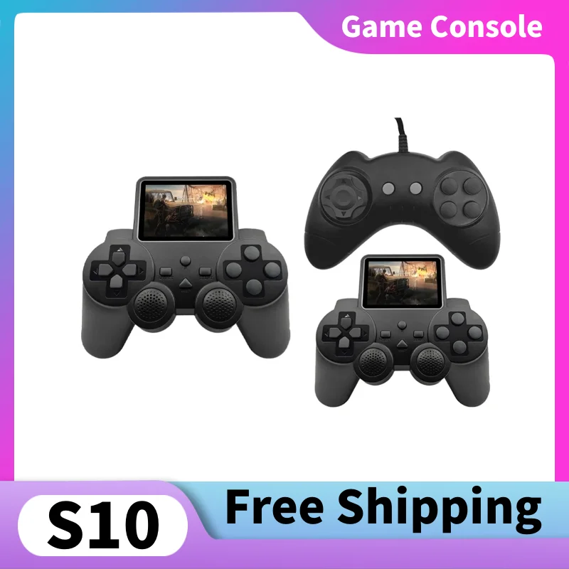 Consola de videojuegos portátil S10 de 2,4 pulgadas, controlador equipado con 520 juegos integrados, reproductor de juegos portátil Retro, Control de salida AV