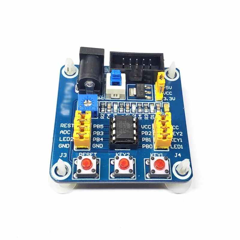 Módulo de placa de desarrollo Attiny13 AVR, placa de experimentos de aprendizaje, placas de prueba de desarrollo con Cable de alimentación USB para Attiny 13 AVR - imagen 5