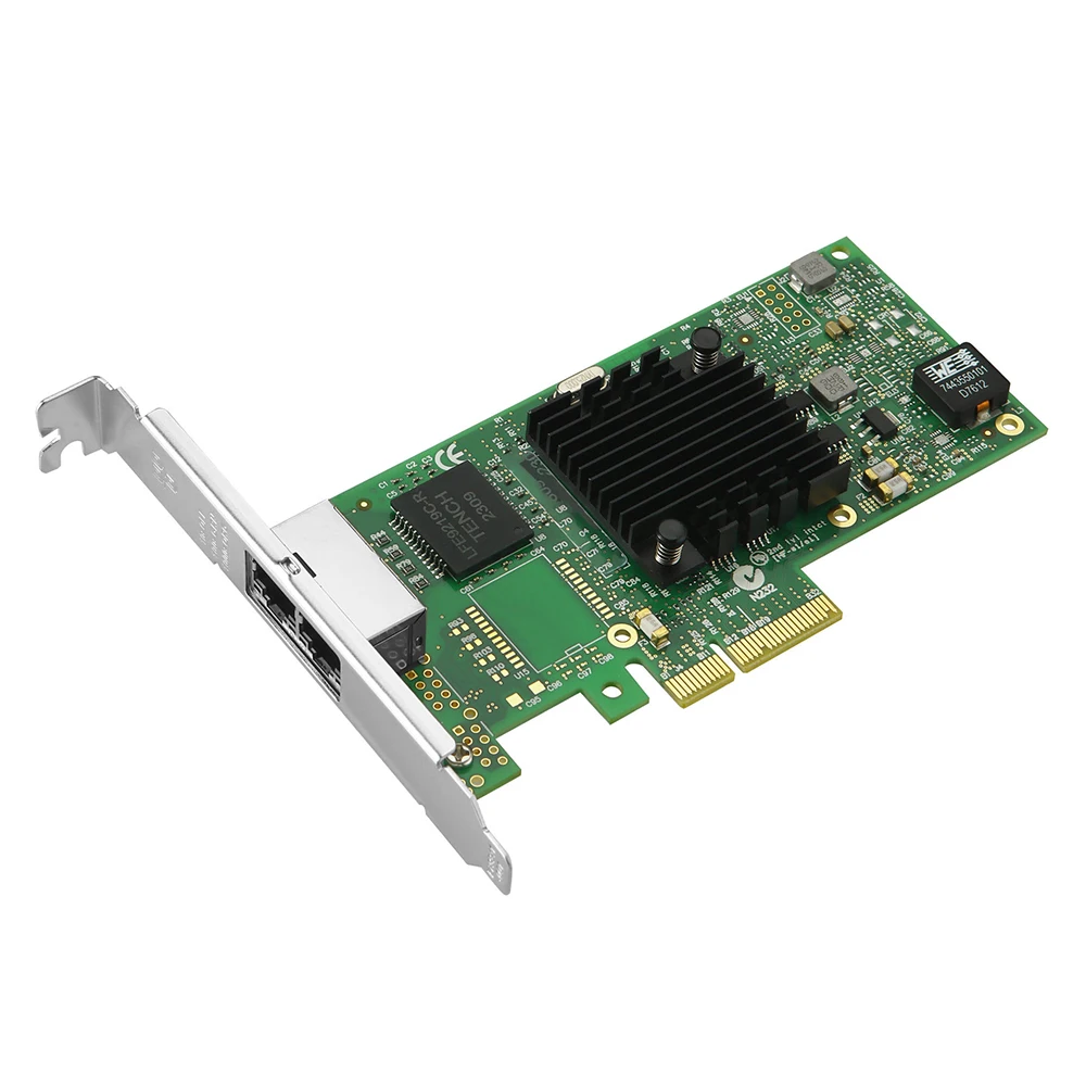 Tarjeta Ethernet de servidor Gigabit RJ45 de 2 puertos, 10M, 100M, 1000Mbps, PCIe X4 X8 X16, red Lan, Chip I350AM2, adaptador de conexión de tarjeta - imagen 4