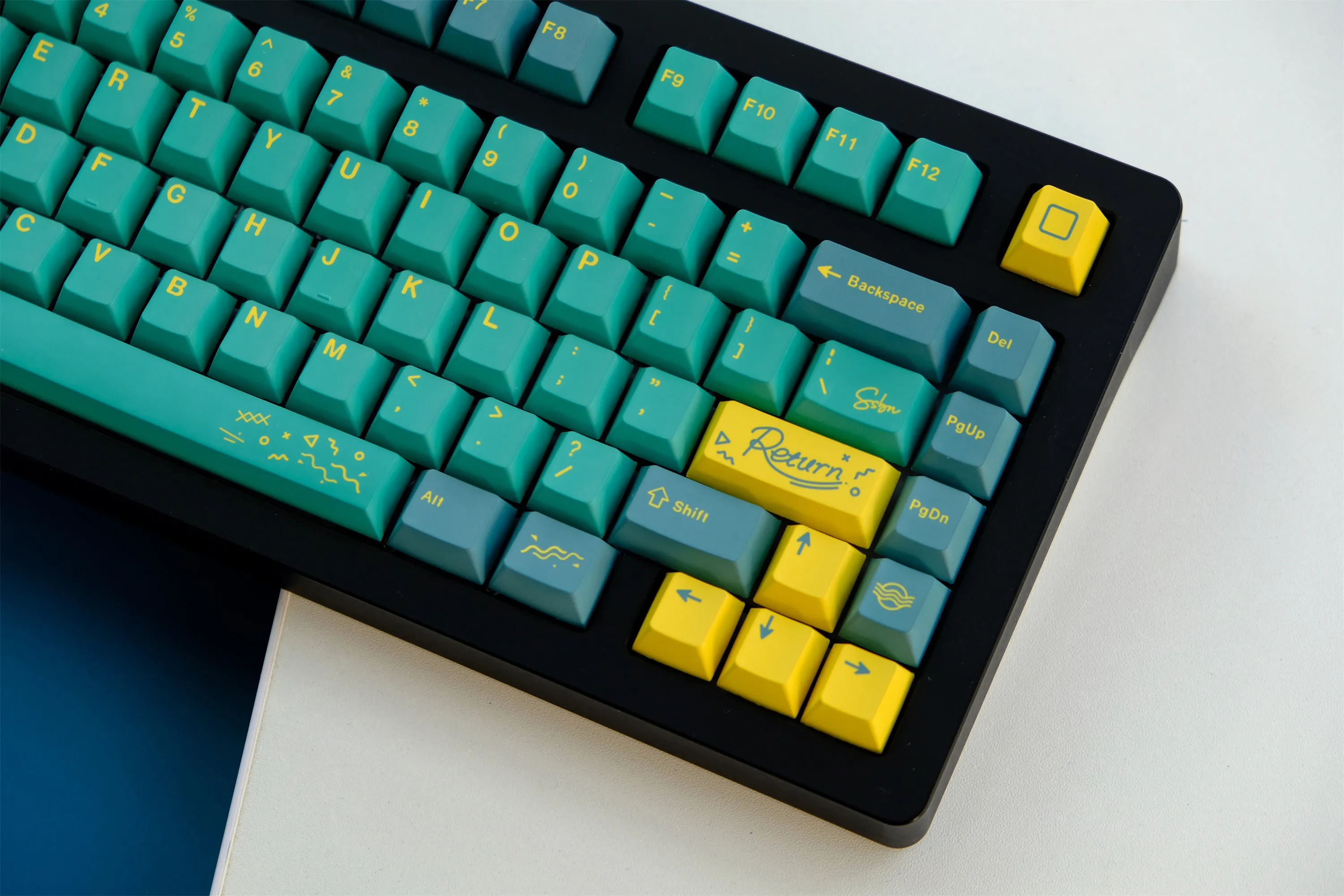 Juego de teclas GMK Barty, 129 teclas, Material PBT, perfil de cereza, teclas para juegos para teclado mecánico MX Switch 61/64/68/75/84 - imagen 2