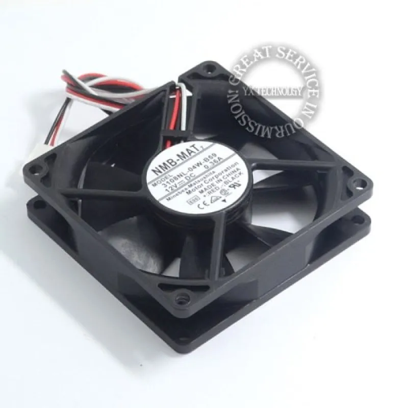 3108NL-04W-B59 8020 80mm 0.36A ventilador de refrigeración de doble bola capacidad de viento para NMB 80*80*20mm - imagen 5