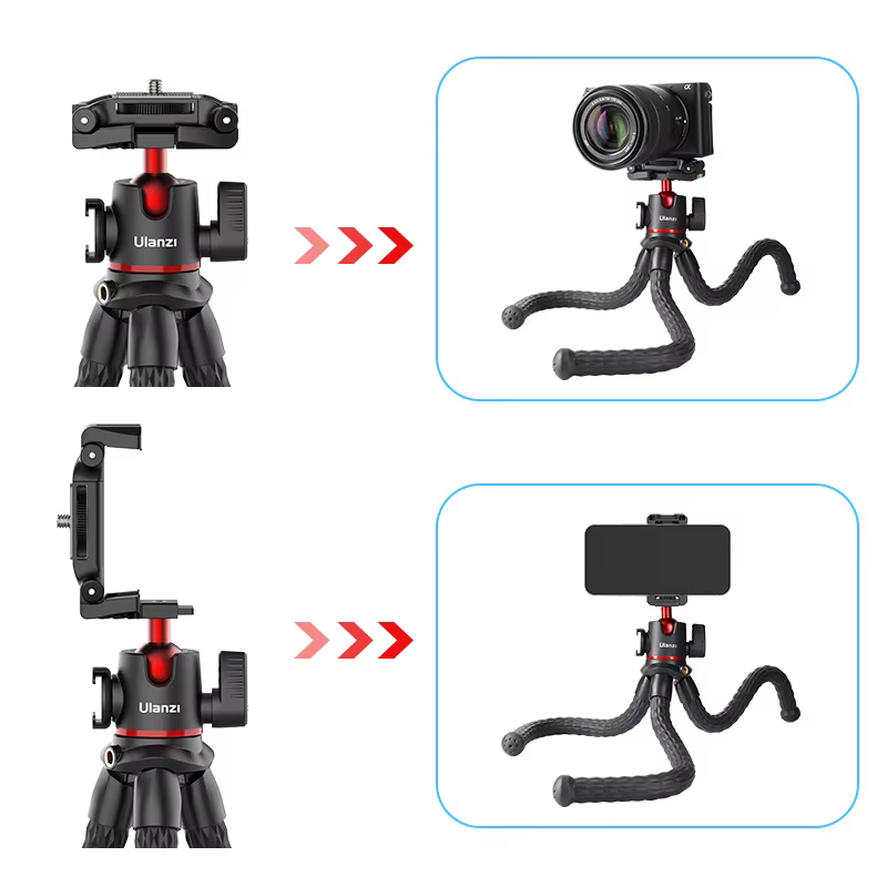 Ulanzi MT-33 Trípode Flexible para DSLR y Móvil con Zapata Fría - imagen 4