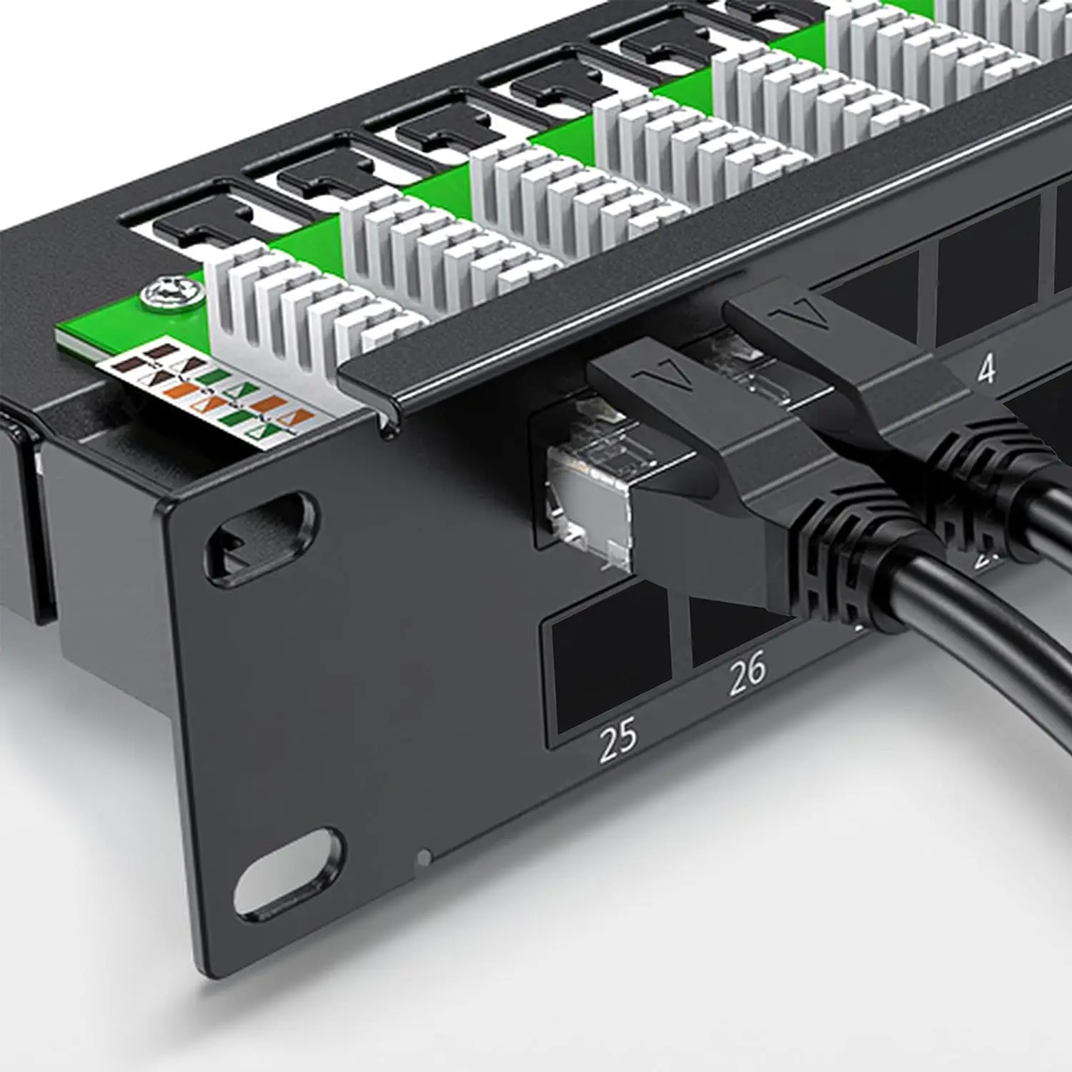 ZoeRax Paquete de 30 insertos Keystone Jack en blanco para placa de pared Keystone y panel de conexión - imagen 5