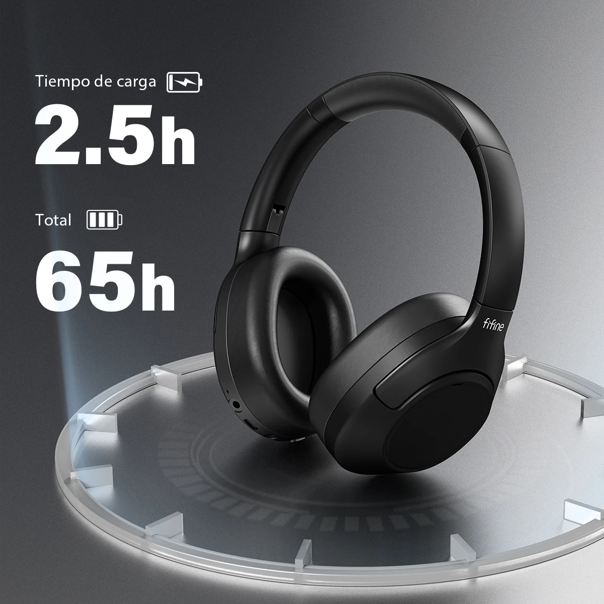 Auriculares inalámbricos Bluetooth FIFINE, auriculares con cancelación de ruido con modo de transparencia, graves profundos, llamadas claras, tiempo de reproducción 80H -X3 - imagen 5