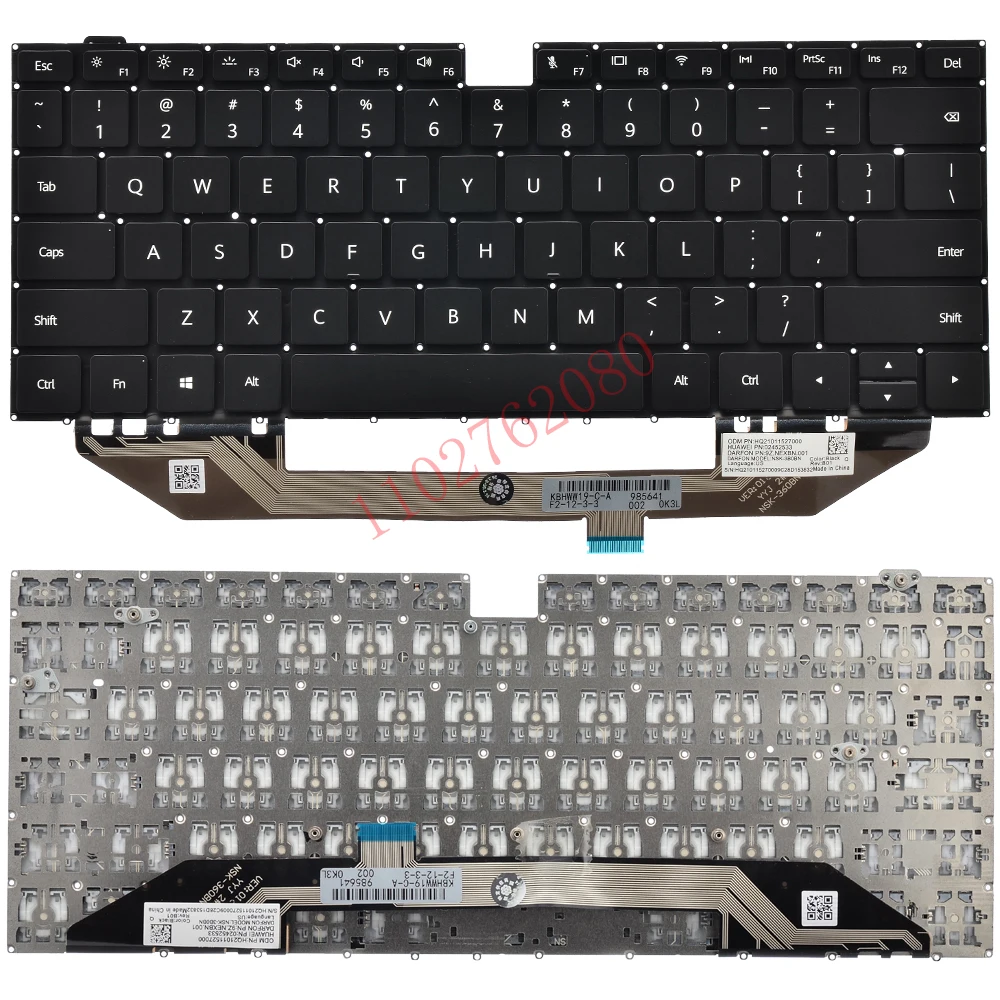 Nuevo para Huawei MateBook X Pro MACH-W19B MACH-W19C MACHD-WFE9Q MACH-W29C teclado para ordenador portátil estadounidense sin retroiluminación