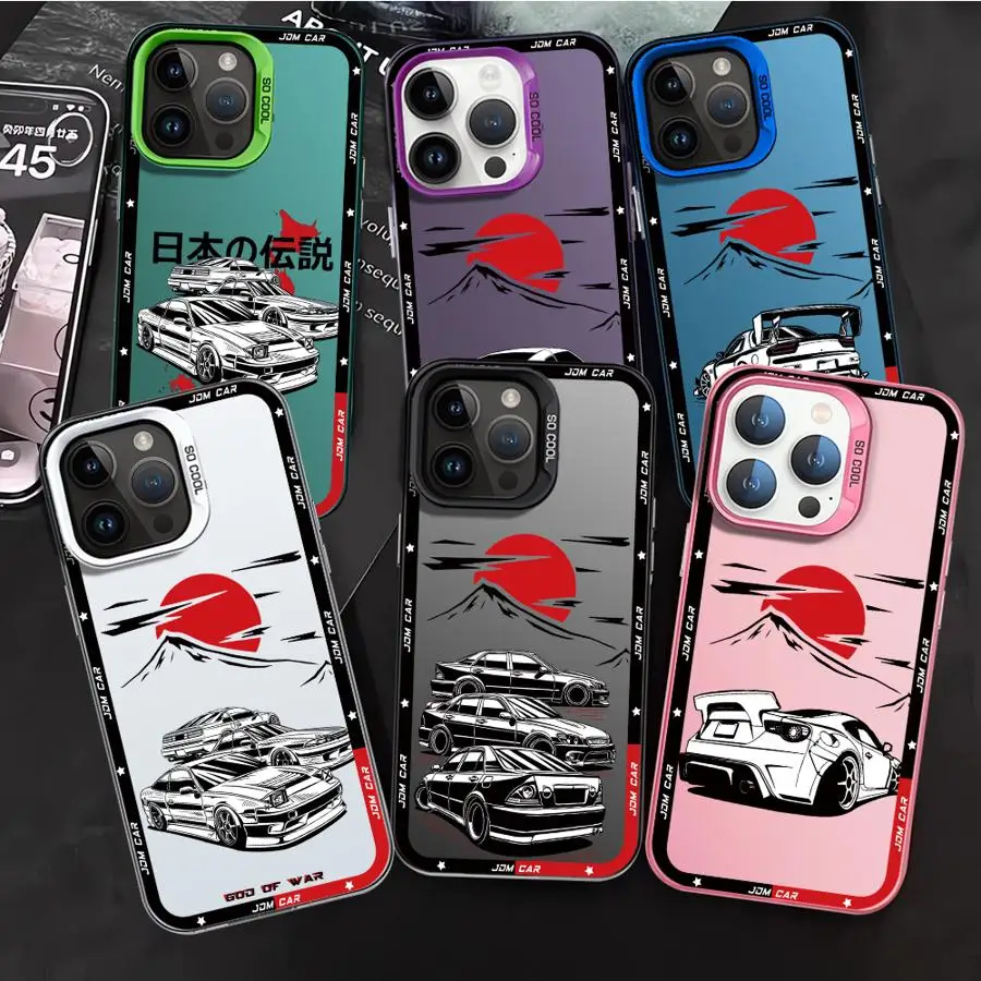 Cool funda de teléfono de coche para Apple iPhone 15 16 Plus 14 Pro 13 X XS Max 12 Pro 11 Pro Max XR 13 Pro Max cubierta suave