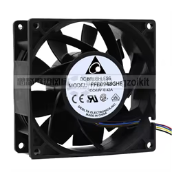 para ventilador de refrigeración de servidor Delta PFB0948GHE 92 mm 48 V |   Flujo de aire alto de 103 CFM para sistemas de montaje en rack de centro de datos/teléfonos electrónicos/industriales