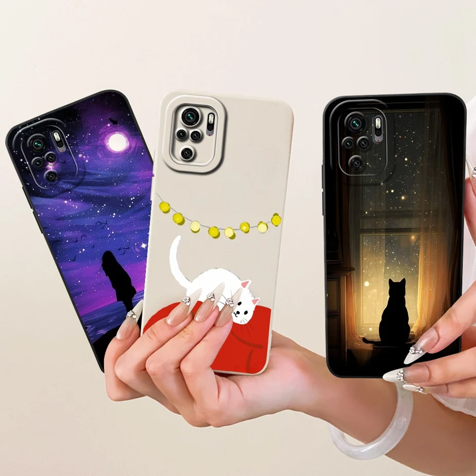 Para Xiaomi Redmi Note 10 Pro Max funda bonita de gato pato funda de dibujos animados suave TPU funda de teléfono para Redmi Note 10 10S Note10 Pro 4G Fundas - imagen 3