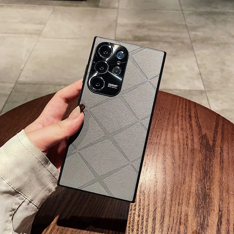 For Samsung Galaxy S25 Ultra, S24 Ultra, S23 Ultra, S25 Plus Case ELVEV Quality PU Leather + Silicon Protective Back Phone Cover - imagen 3