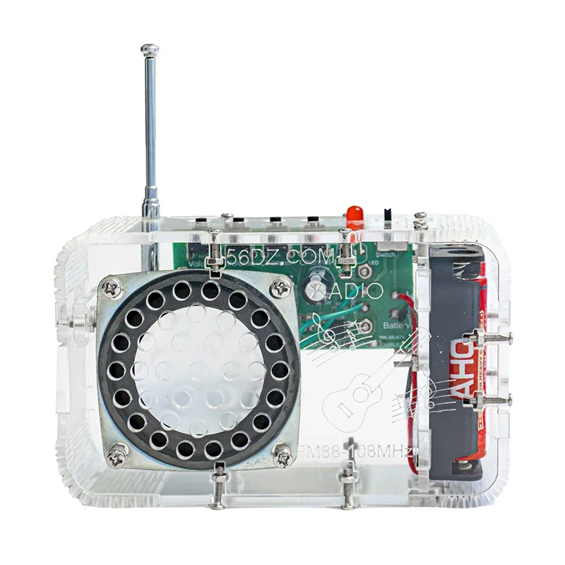 Radio FM RDA5807, Kit de producción electrónica, producto de bricolaje, montaje, práctica de soldadura, piezas sueltas - imagen 5