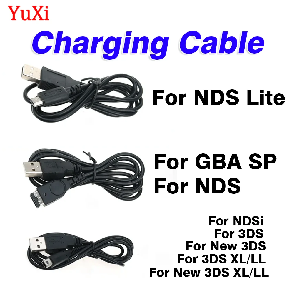 Cable de alimentación para cargador USB, 1 unidad, para Nintendo DS Lite DSL NDSi NDS, Cable de carga para GBA SP para 3DS XL, nuevo juego 3DS