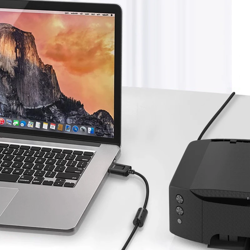 Cable de impresión USB2.0 de cobre, escáner cuadrado de 1,5 M, línea extensible A a B, Cable macho para Samsung Brother HP EPSON, Cable de impresora - imagen 4