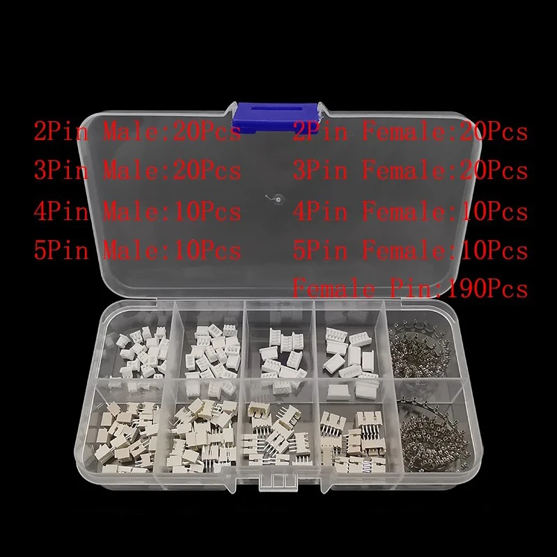 Kit de Conectores JST Macho y Hembra para Engarzar Cables - imagen 3