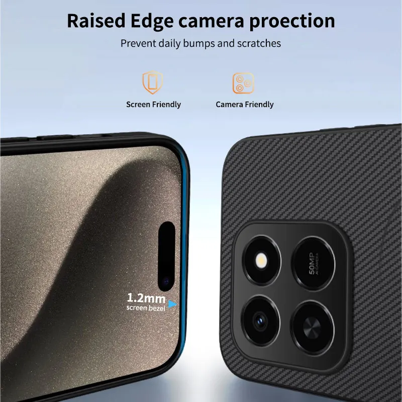 Para honor 400 Smart 5G x9D x7D Funda Simple de fibra esmerilada acrílica magnética agradable a la piel Funda anticaída para Honor x7D 4G Funda - imagen 4