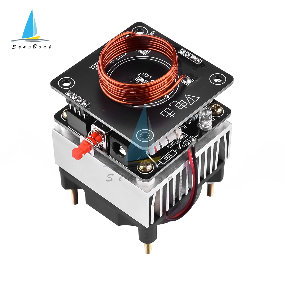 Tesla Coil HFSSTC Tesla Electronic Candle High Frequency Plasma Flame Teaching DIY Kit DC 36-40V 2A 15MHz - imagen 3