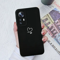 Xiaomi 12T Pro Funda Silicona Líquida – Gato Corazón Cámara Protección
