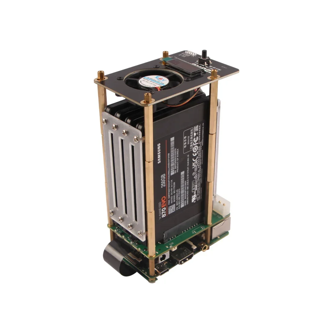 ROCKPI Penta SATA HAT Kit de placa superior hasta 5 discos SATA HAT para Raspberry Pi 5 y ROCK Pi - imagen 2