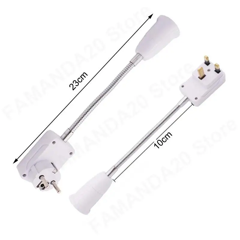 Adaptador de bombilla de lámpara Flexible, Base de luz, convertidor de interruptor de encendido/apagado, enchufe E27, enchufe UE/EE. UU./Reino Unido, CA 110-220V M20 - imagen 5