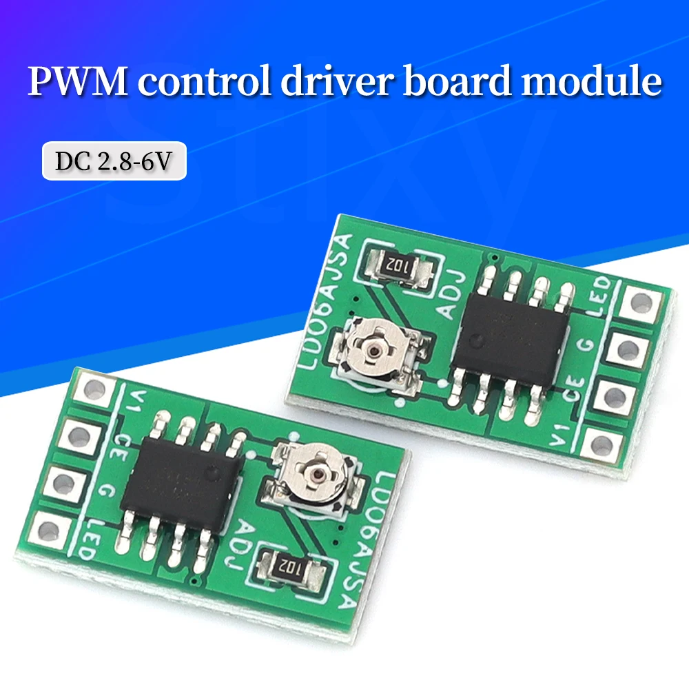 Controlador LED DC 3,3 V 3,7 V 5V 30-1500MA módulo ajustable de corriente constante Placa de Control PWM para linterna LED USB 18650 Li-ion