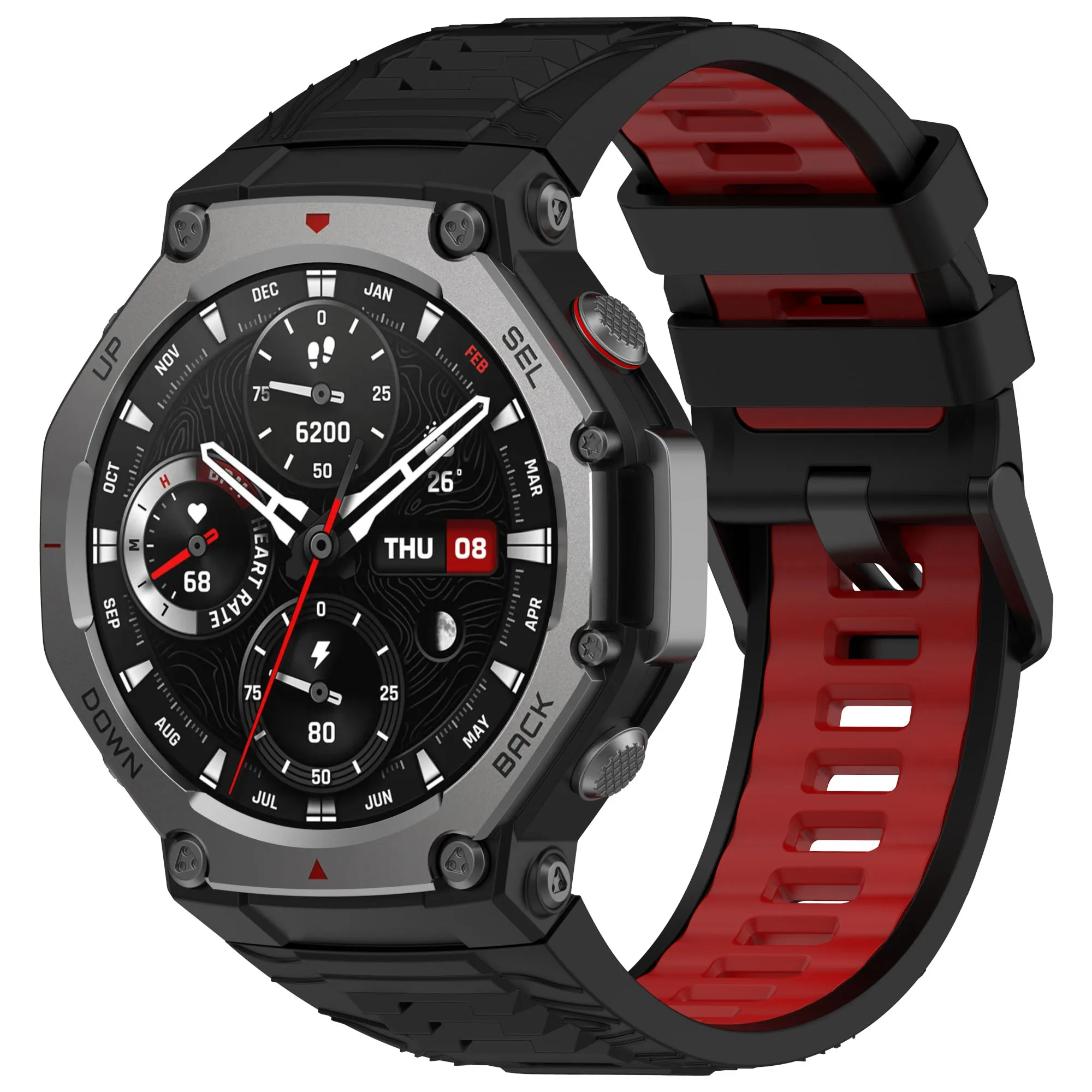 Correa de silicona para reloj Huami Amazfit T-Rex 3 de dos colores - imagen 3