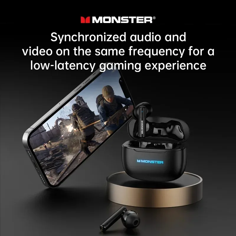 Monster XKT26 auriculares Bluetooth 5,4 TWS estéreo Hifi auriculares inalámbricos Gamer auriculares reducción de ruido auriculares deportivos 2025 nuevo - imagen 5