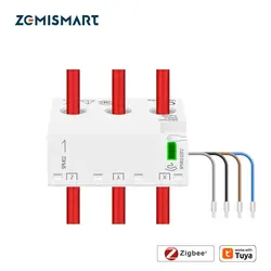 Zemismart Zigbee Medidor de Energía Inteligente Trifásico Sensor
