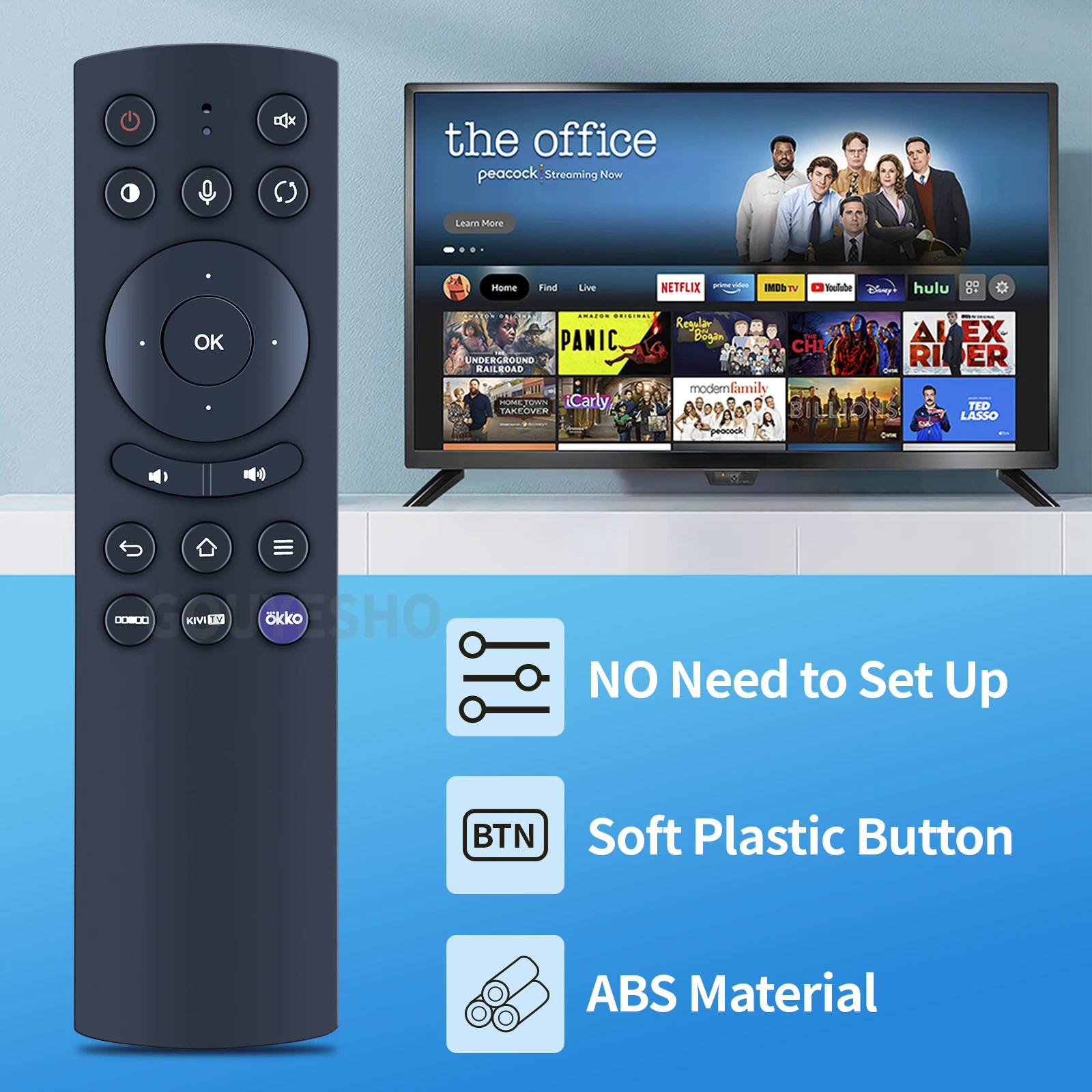 Nuevo mando a distancia IR para KIVI TV RC80 32H600KD - imagen 3