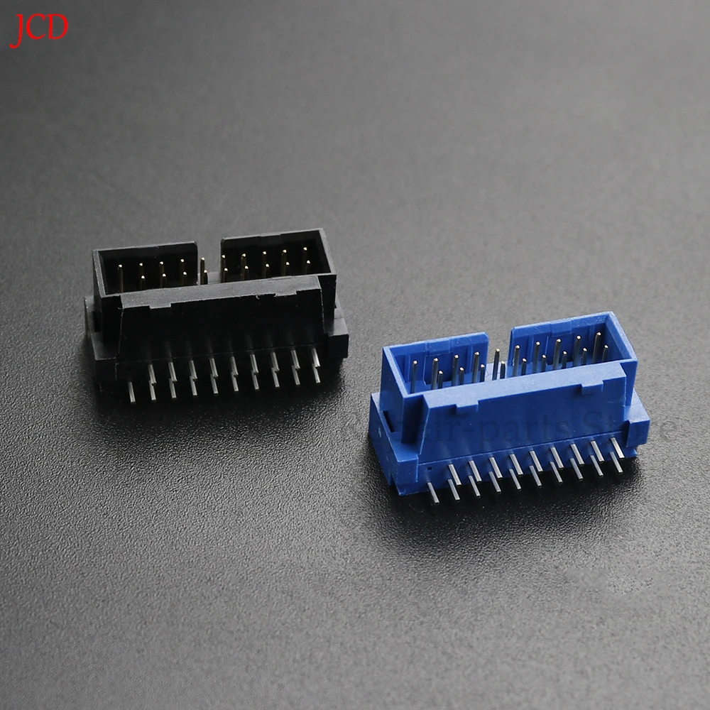 Conector macho de expansión para asiento delantero, placa base de 90 grados, USB 3,0, 19P, 20 pines, USB3.0, 20 P, 1/2/5/10 piezas