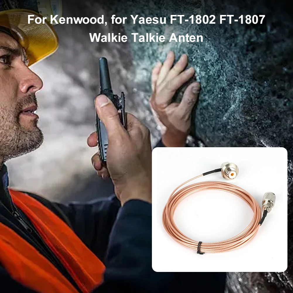 Cable de extensión de antena SC-316 PL-259 SO-239 de 5 metros Cable coaxial Cable de extensión de Radio de coche para Kenwood para Yaesu - imagen 2