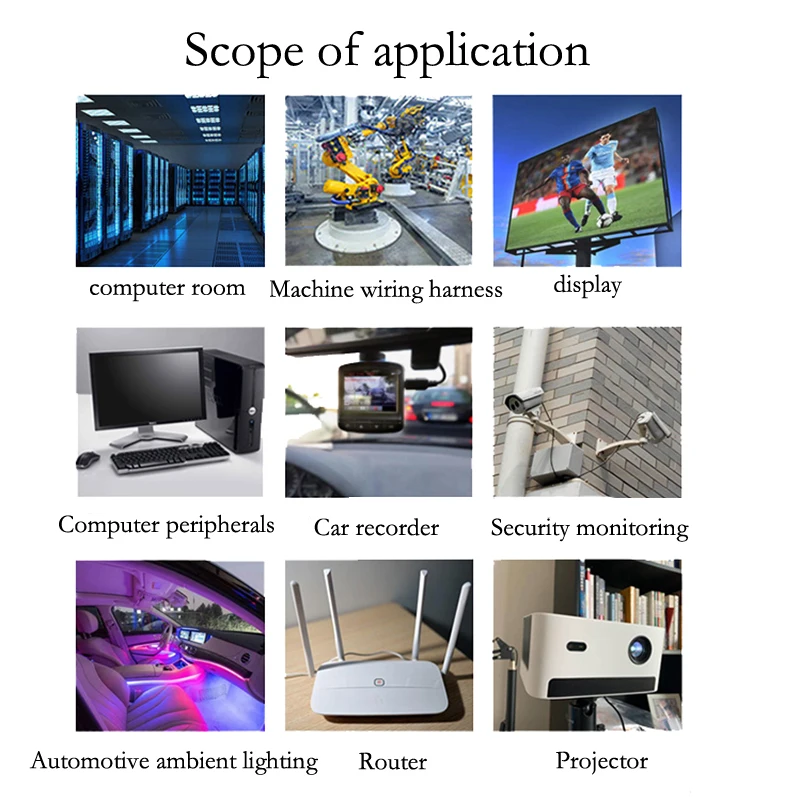 Fuente de alimentación hembra de 12V y 5A CC, Cable de extensión DIY, luz LED, Cable Jack de 20 AWG, conector CC para CCTV, enchufe de 5,5x2,1mm - imagen 5