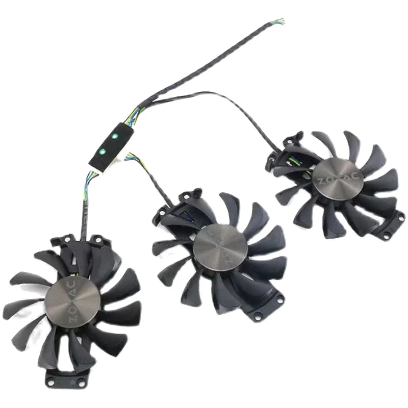 3 uds GA81S2U DC 12V 0.35A 4Pin GTX980 Gpu Cooler para Zotac Geforce GTX 980-4GD5 GTX 970 Amp 4G tarjeta gráfica - imagen 3