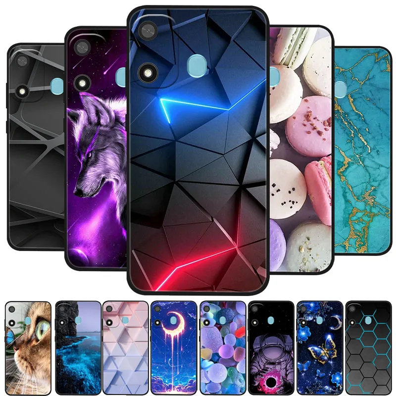Para Itel A27 a 27 Funda Lobo León Protector de silicona TPU Funda suave para teléfono para Itel A27 ItelA27 Funda de parachoques de dibujos animados Coque