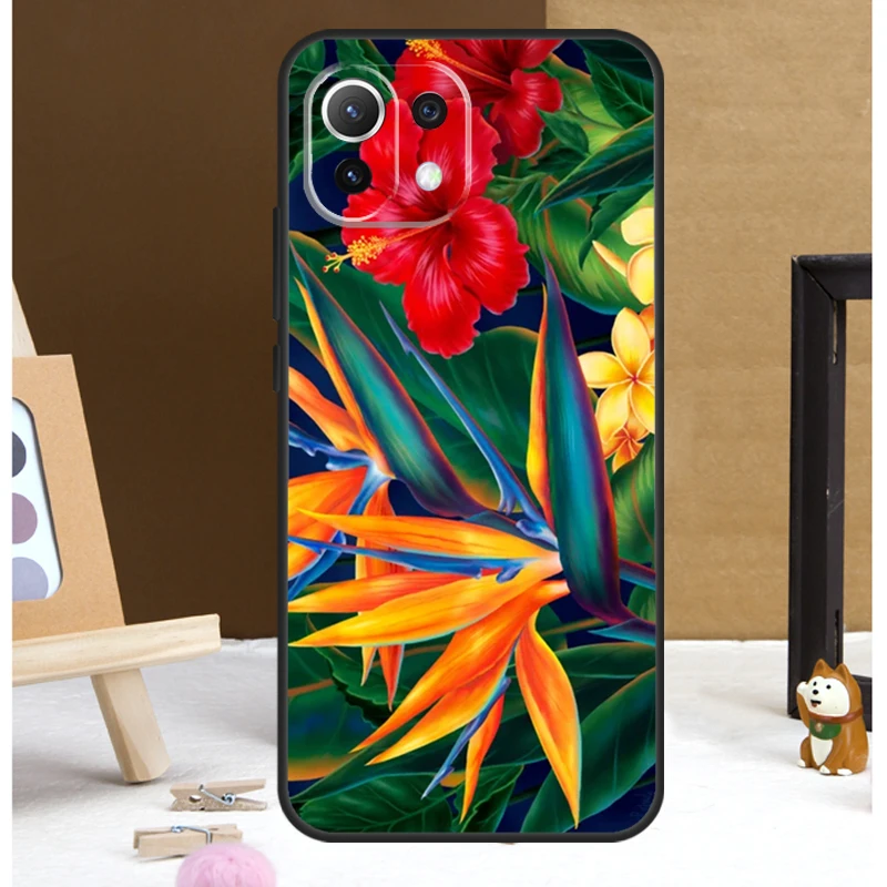 Funda de pájaros Hawaianos para teléfono móvil, carcasa para POCO M6, X3, X5, X6 Pro, F3, F5, M5s, Xiaomi 13T, 12T, 11T, 14 Pro, 12, 13 Lite - imagen 3