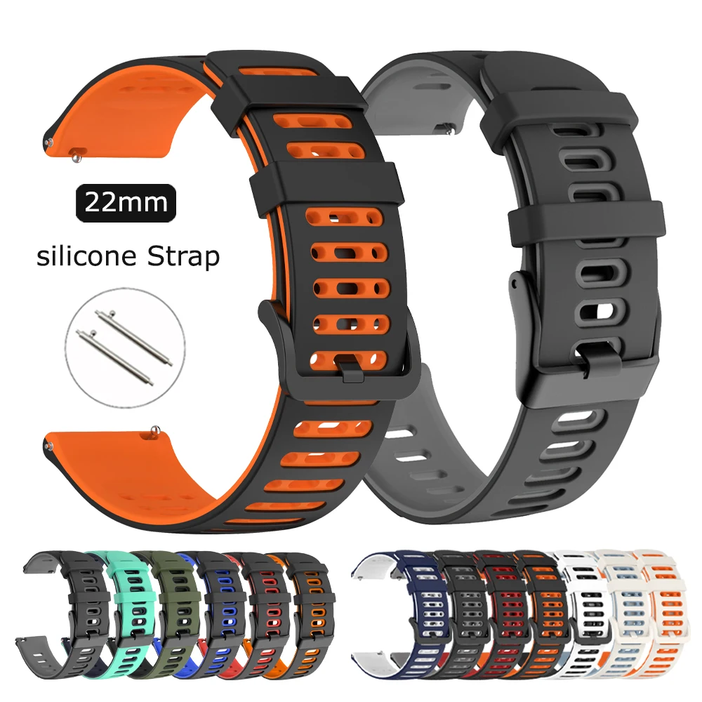 Correa suave de 22mm para Samsung Galaxy Watch 3, correa de silicona de 45mm y 46mm para Samsung Gear S3, accesorios de pulsera clásica y Frontier